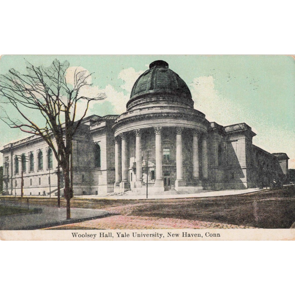Vtg Woolsey Hall Yale University New Haven CT Postcard 1910 Divided Back VG - Picture 1 of 2